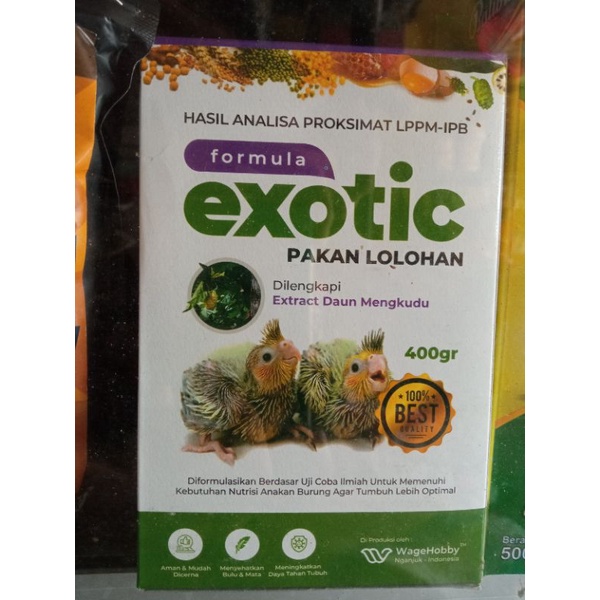 Bubur loloh Exotic Bubur loloh paruh bengkok/pemakan bijian pakan lolohan lovebird falk finch kenari