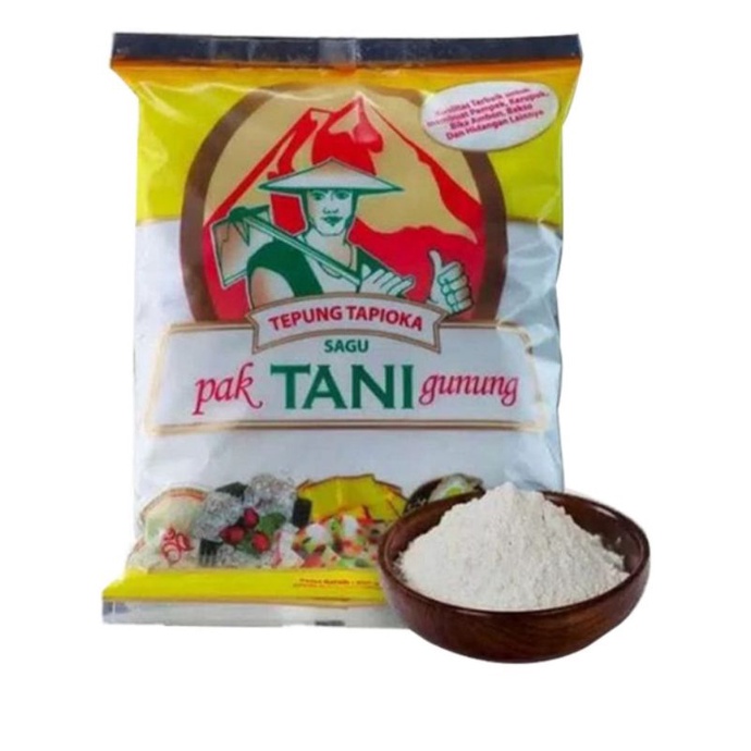

Tepung Tapioka Sagu Cap Pak Tani Gunung Kemasan 500 Grm