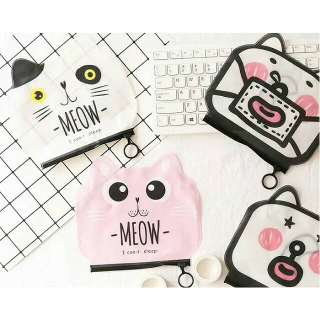 

Tempat Pensil Zipper Meow And Doggy