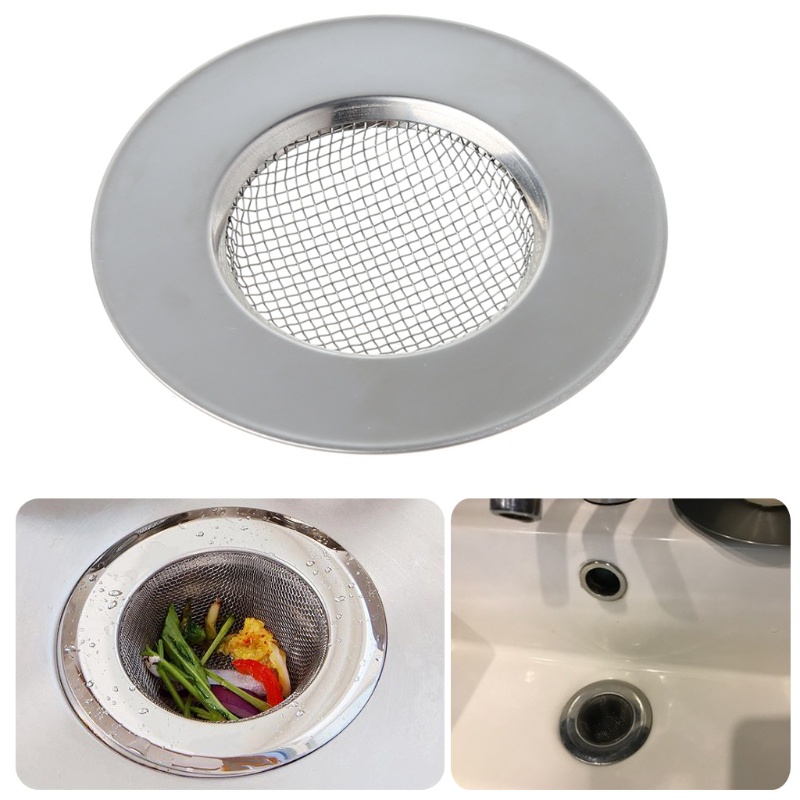 Gro Mesh Saringan Wastafel Dapur Stainless Steel Disposer Plug Drain Stopper Filter