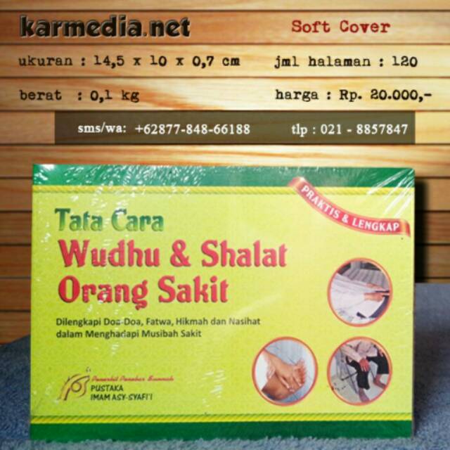Tata Cara Wudhu &  Shalat Orang Sakit  Pustaka Imam Asy Syafii  TokoBukuIBS