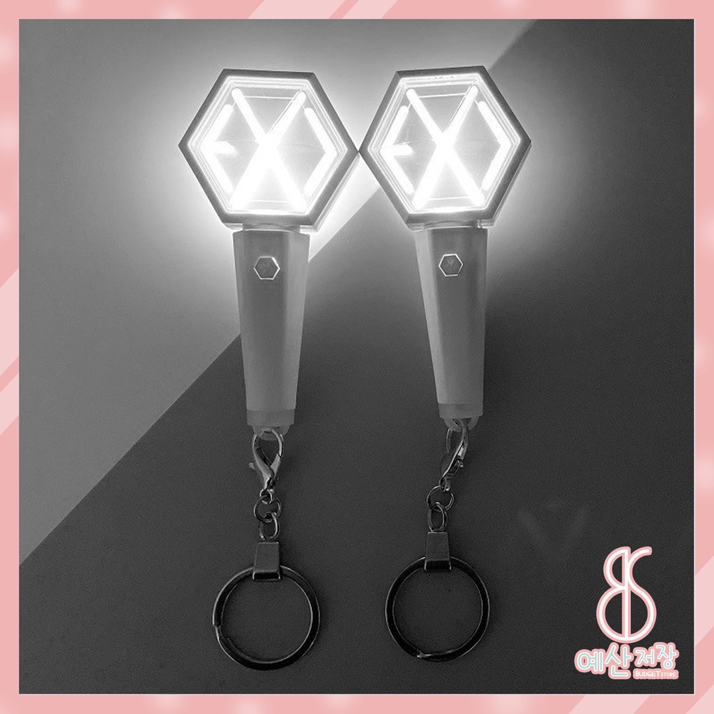 [BS] BISA COD MINI LIGHT STICK Gantungan Kunci EXO NCT Key Chain KPOP  - KP383