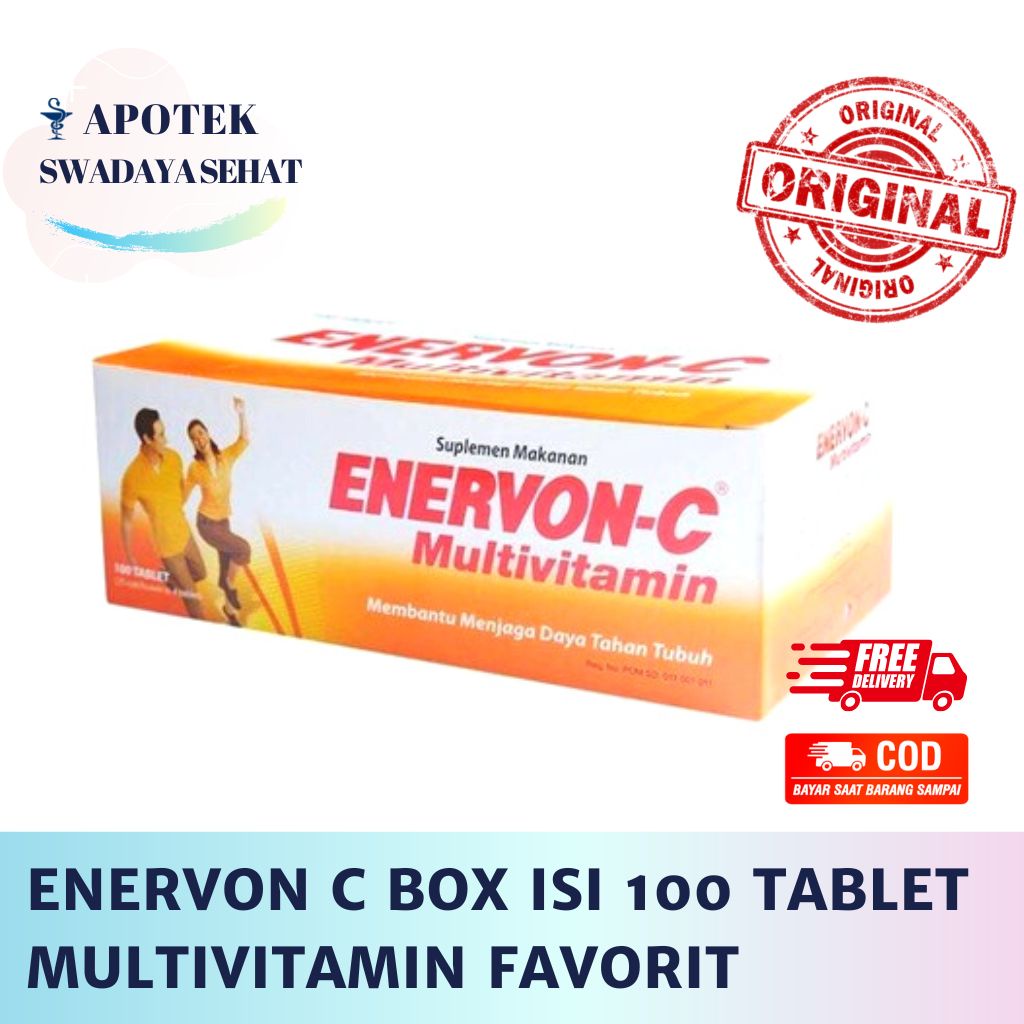 ENERVON-C BOX Isi 100 Tablet Enervon C Strip Multivitamin Vitamin C