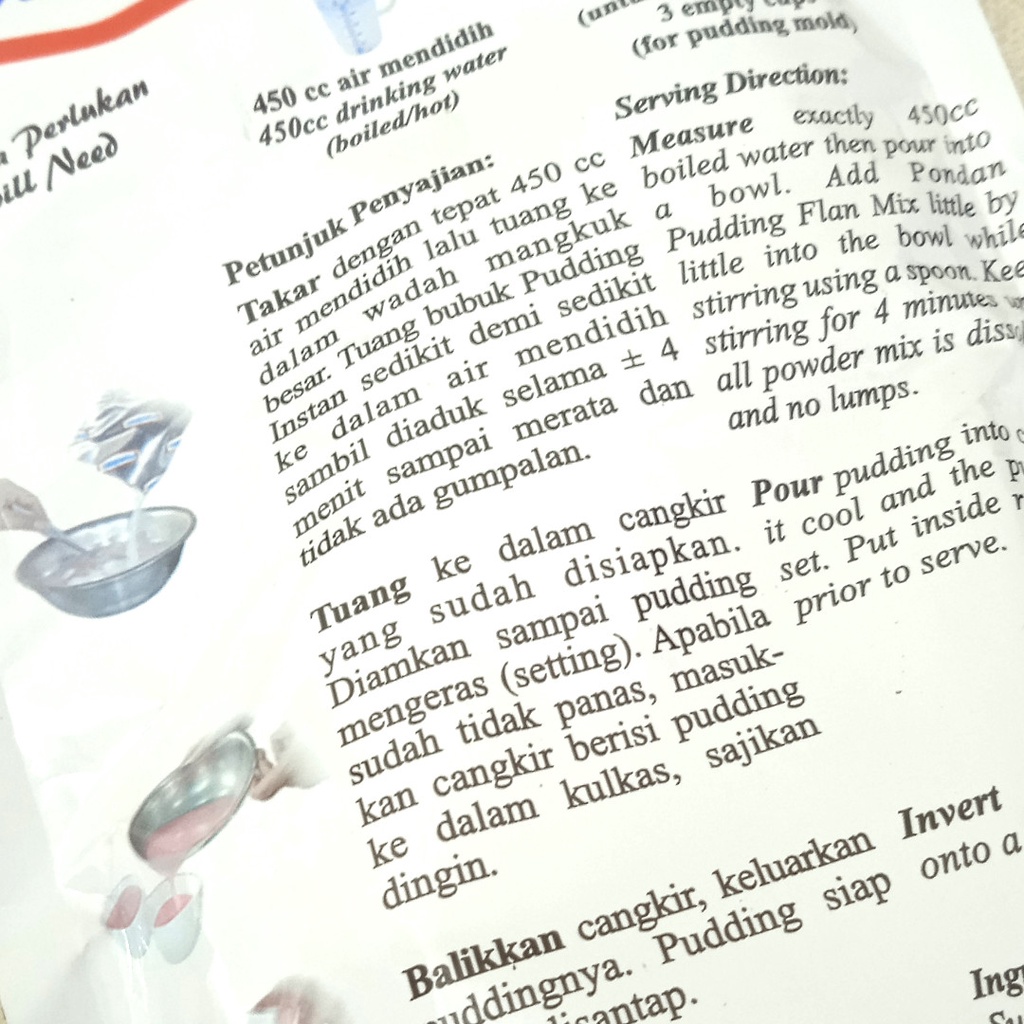 Pondan Pudding Flan Instan Rasa Strawberry 100gr Stroberi Puding Instant