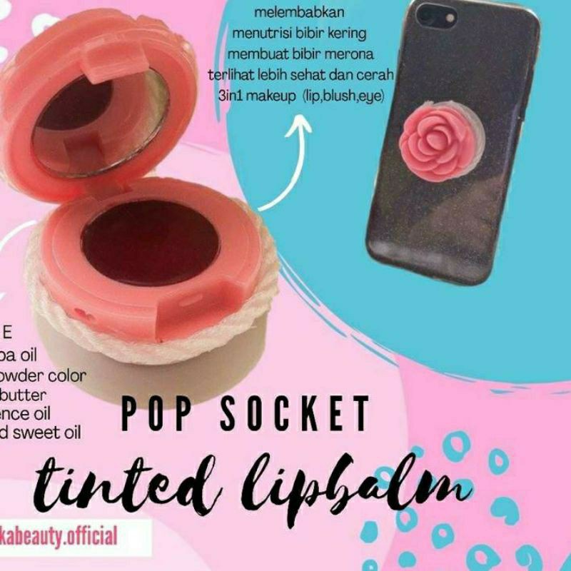 READY Stock Pop Socket Lip Balm LipTint Daisy Shopee Indonesia
