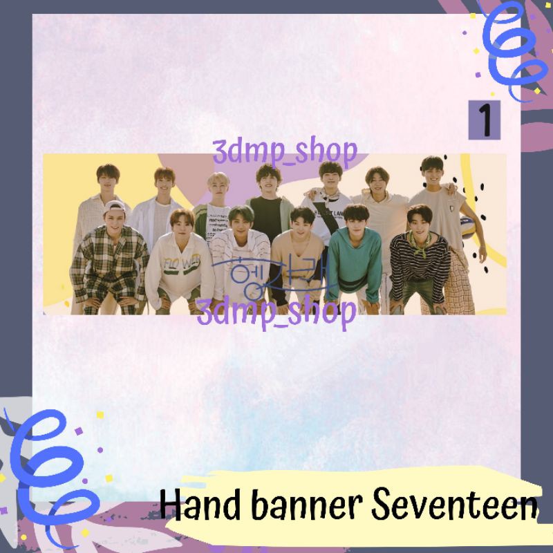 Handbanner Hand Banner Slogan Seventeen