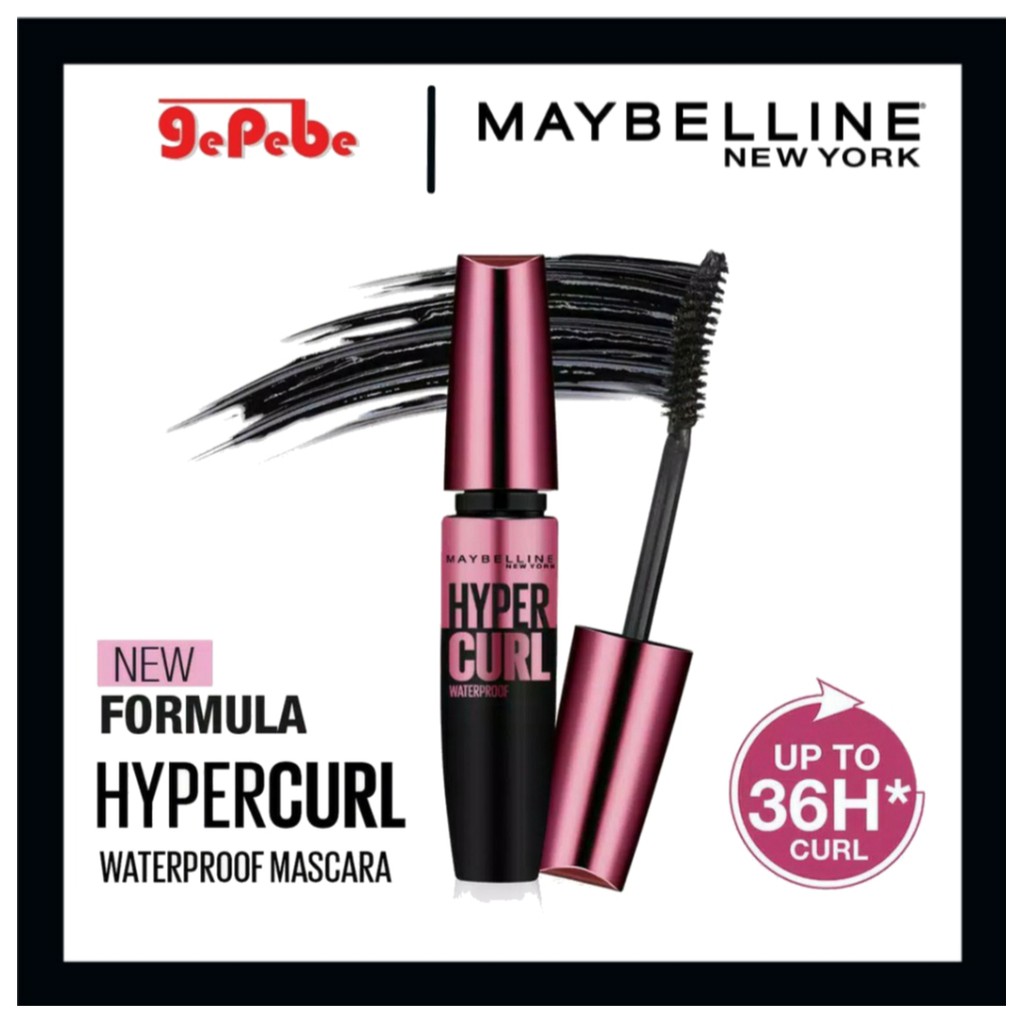 Maybelline Volum Express Hyper Curl Mascara Waterproof - Black