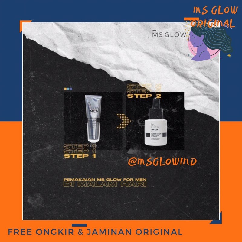 SUNSCREEN MS GLOW FOR MEN / sunscreen ms glow