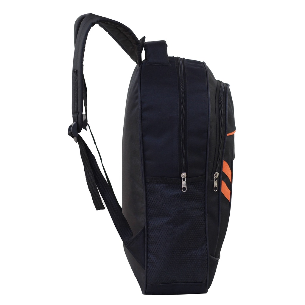 Tas Ransel Pria Tas Punggung Tas Ransel Kuliah Sport Garis Orange Tas Hitam Ransel Murah Keren Ransel Backpack