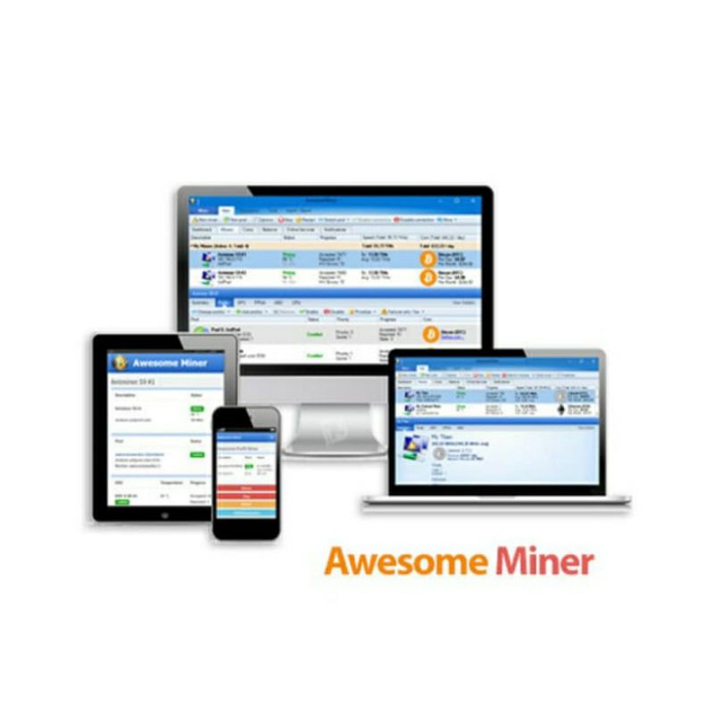 Software Awesome Miner Mining Cryptocurrency Bitcoin 4 2 7 Ultimate Shopee Indonesia