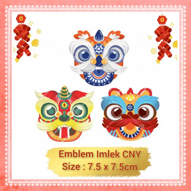 

Emblem Barongsai Hiasan Imlek CNY Chinese New Year Aksesoris Sincia Souvenir