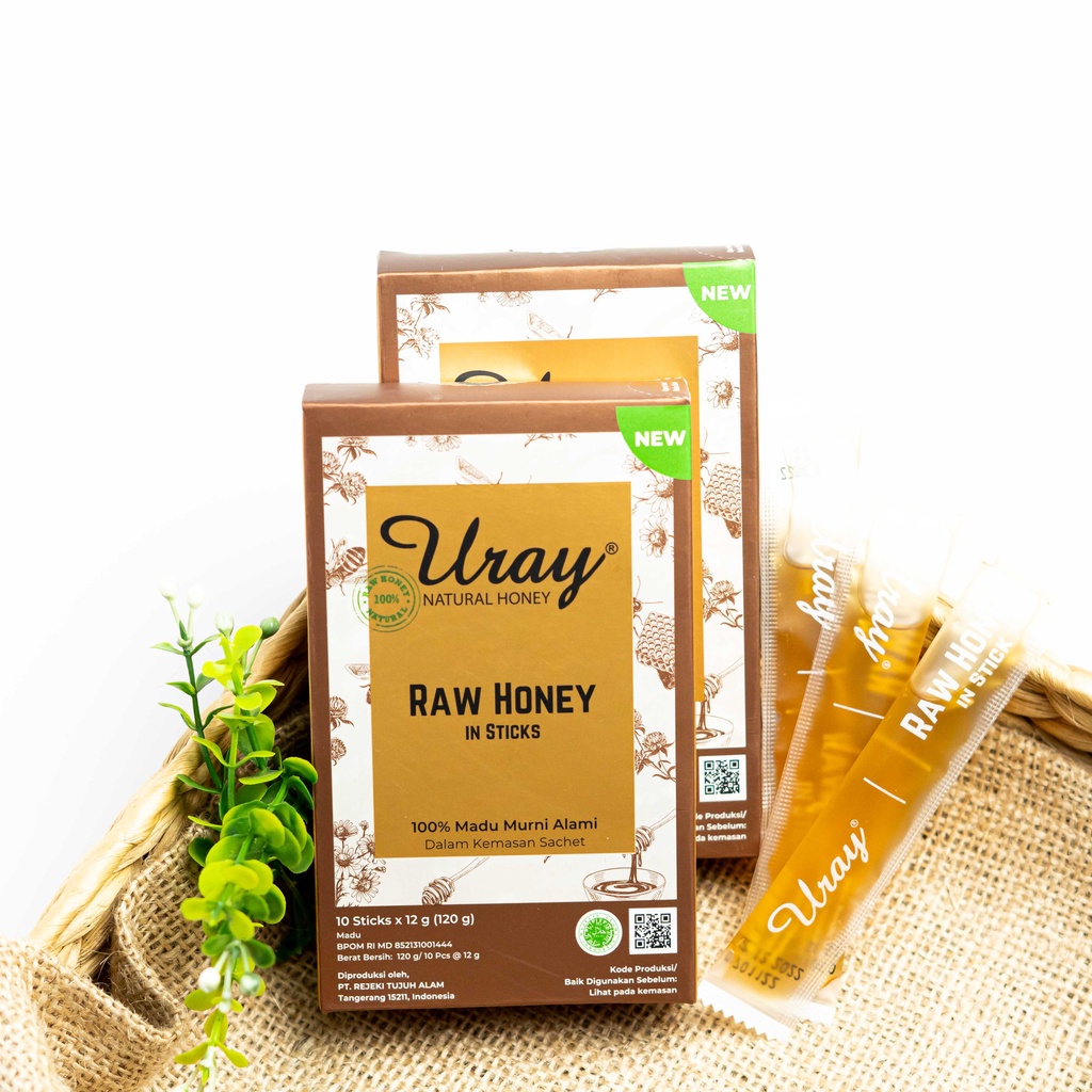 Madu Uray Pack isi 10 Madu Murni - Madu Hutan Original