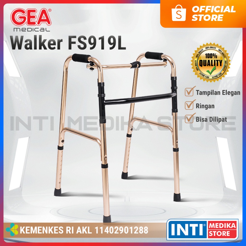 Jual GEA WALKER 2in1 Geser / Angkat Aluminium FS 919L Alat Bantu