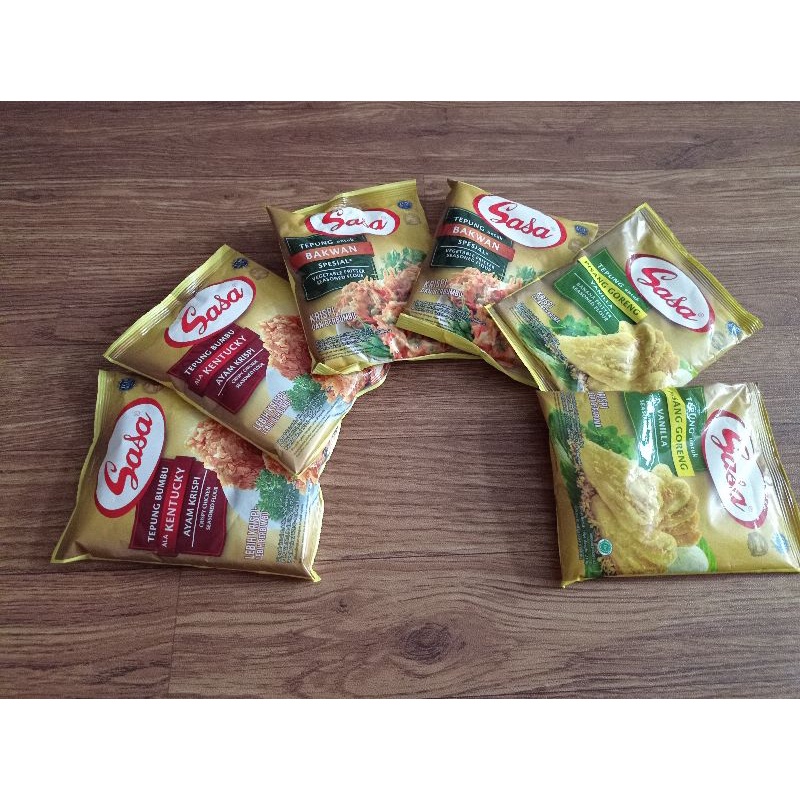 

TERMURAH!!! sasa tepung bumbu sasa serbaguna 210gr - 235gr pisang goreng, kentucky, bakwan