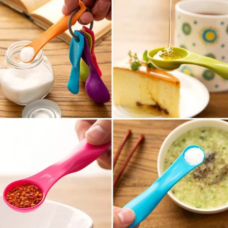 Sendok Takar 5in1 Takaran Ukur Measuring Spoon1 Set Isi 5 Sendok Obat Alat Baking Tools Bumbu Dapur