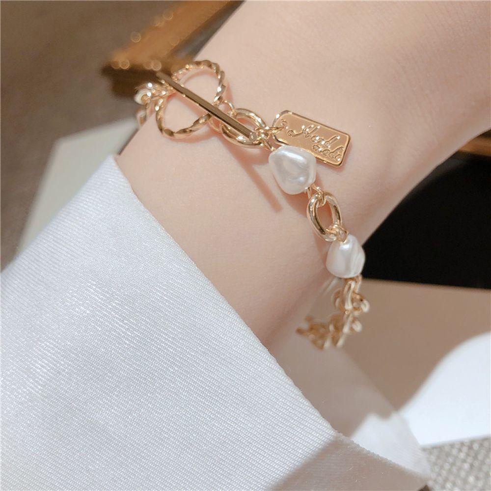 Agustina Wanita Gelang Tangan Rantai Vintage Elegan Jewerly Temperamen Gelang Tangan