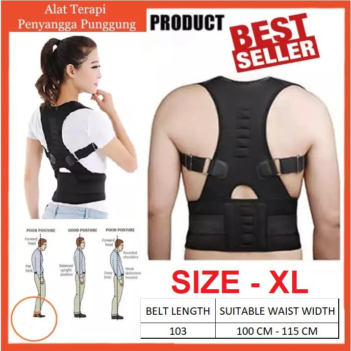 PENYANGGA PUNGGUNG ANAK DAN DEWASA KORSET ALAT THERAPY PUNGGUNG styeles back posture corrector