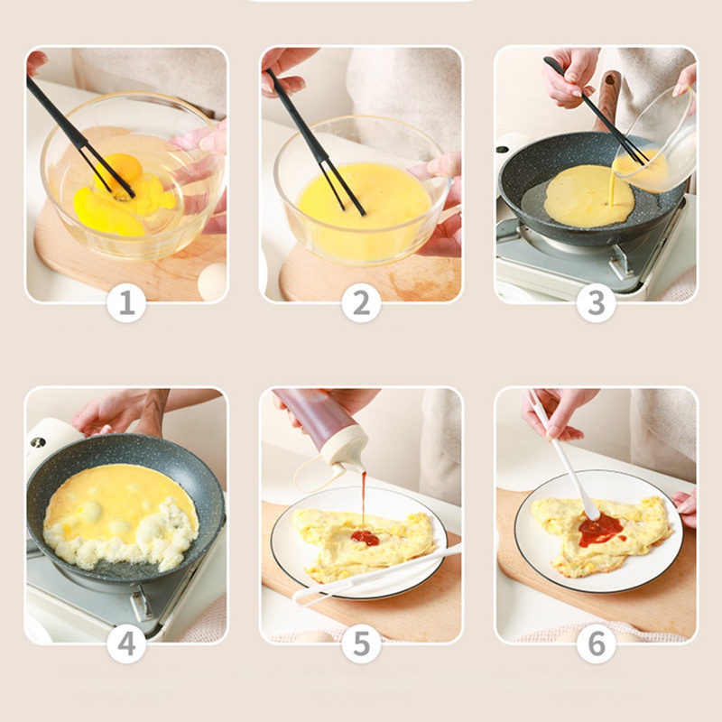 Silicone Egg Beater / Kitchen Manual Egg Whisk / Egg Cream Cake Hand Stirring Blender / Non Slip Cooking Mixer Tools