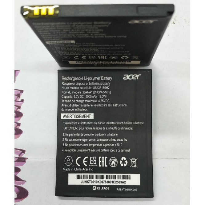 Battery Batre Baterai Acer LiQuid Z520 BAT-A12 BATA12 BAT A12