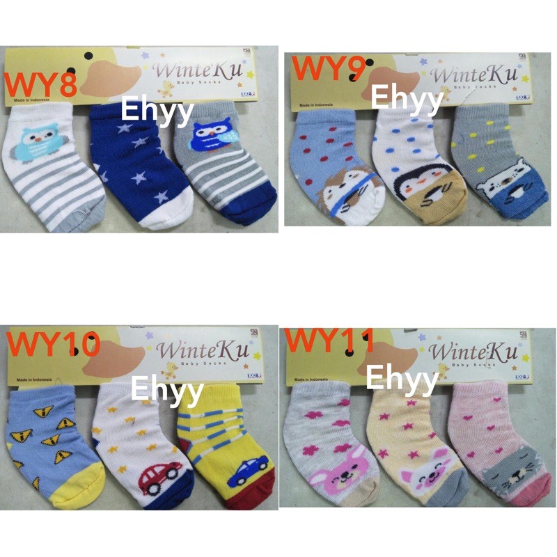 3psg Winteku /  Kandila Kaos Kaki Bayi Newborn - 1th Baby Kingdom