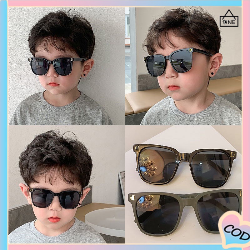 COD❤️Kacamata Anak Hitam Korea Murah Cowok Cewek Fashion Black Sunglass Kacamata Anak laki-laki