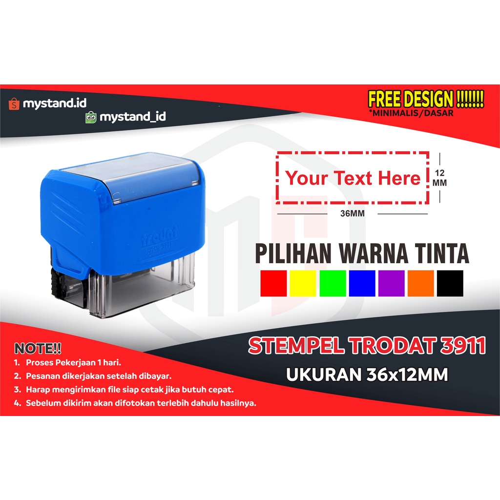 

STEMPEL CUSTOM TRODAT PRINTY 3911, STEMPEL PRAKTIS, STEMPEL NAMA DOKTER, STEMPEL PERAWAT,