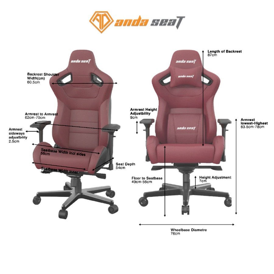 ANDASEAT Kaiser 2 Series Premium - Gaming Chair