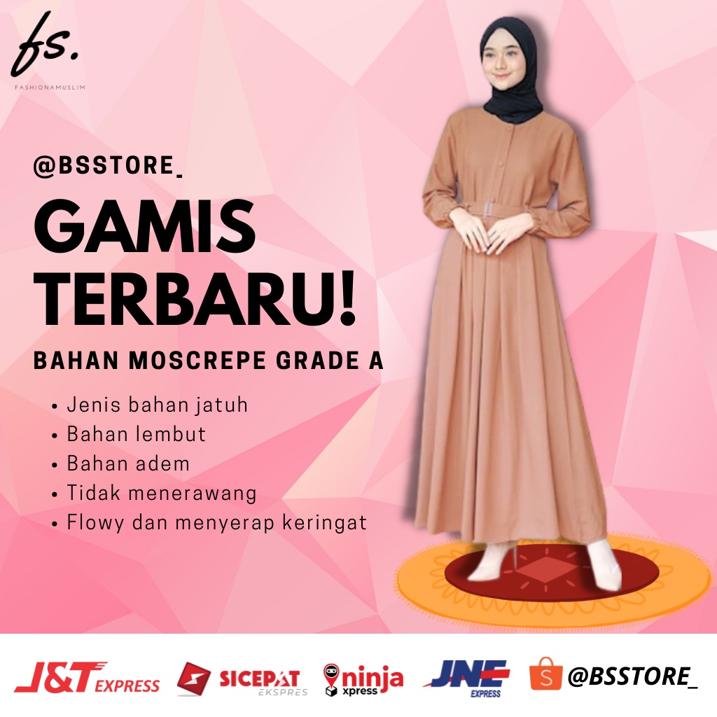 Baju Gamis Jubah Pakaian Atasan Muslimah Syari Terbaru Mewah Anak Jumbo Remaja Cadar Perempuan Untuk
