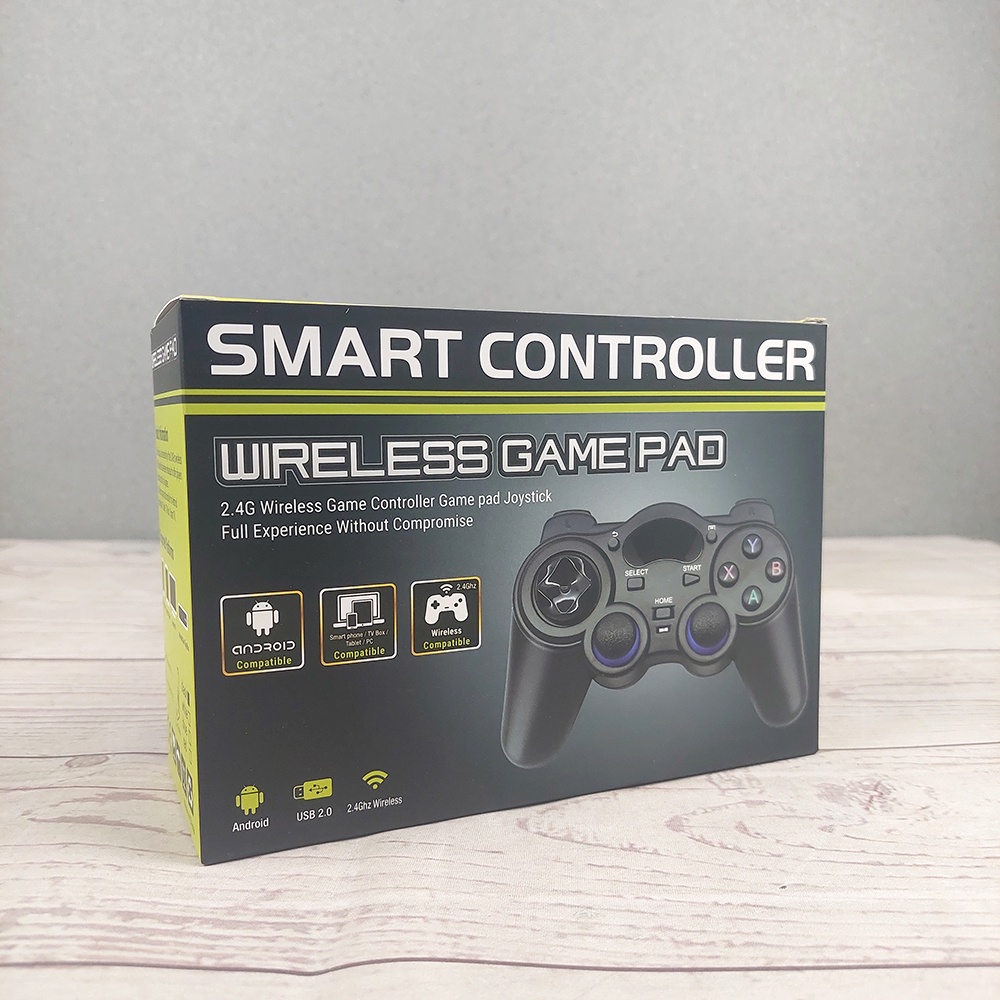 Gamepad Wireless 2.4 GHz untuk Gaming PC Smart TV Box