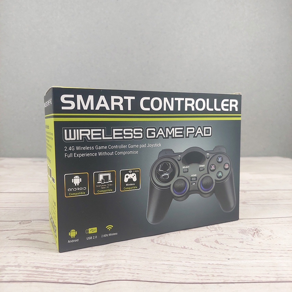 Gamepad Wireless 2.4 GHz untuk Gaming PC Smart TV Box