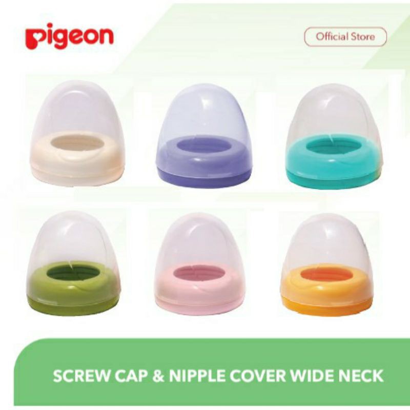 pigeon tutup botol susu scrow cup nipple cover wide slim/tutup+ring saja