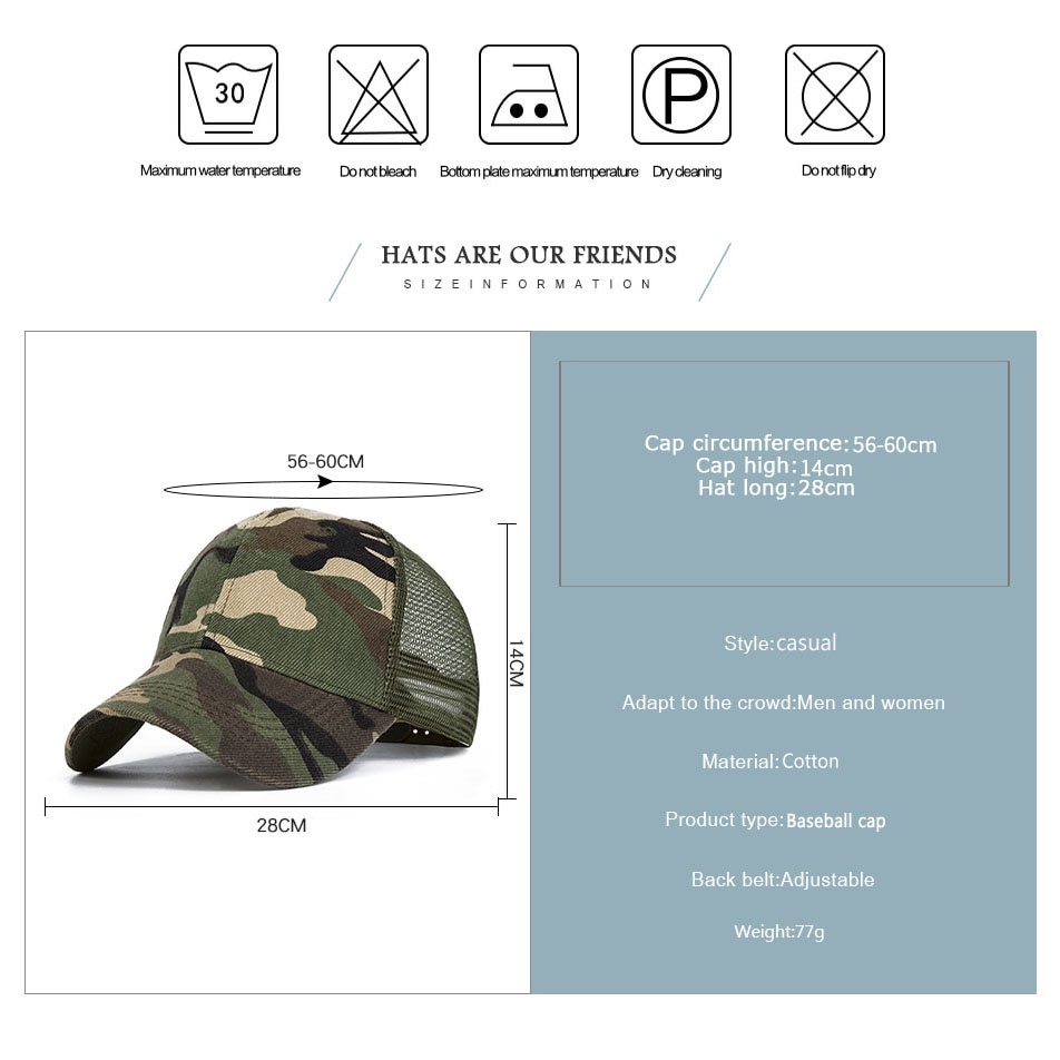 Topi Trucker Baseball Cap Army - Hijau Army