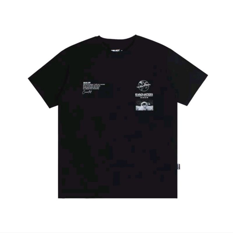 Dobujack Tshirt Evacuation Black Tees/kaos distro dobujack hitam/kaos pendek hitam