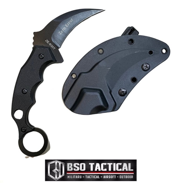OLAHRAGA HIKING & CAMPING PISAU TACTICAL KRAMBIT ZERO ERROR WITH KYDEX SHEATING STYLE OUTDOOR