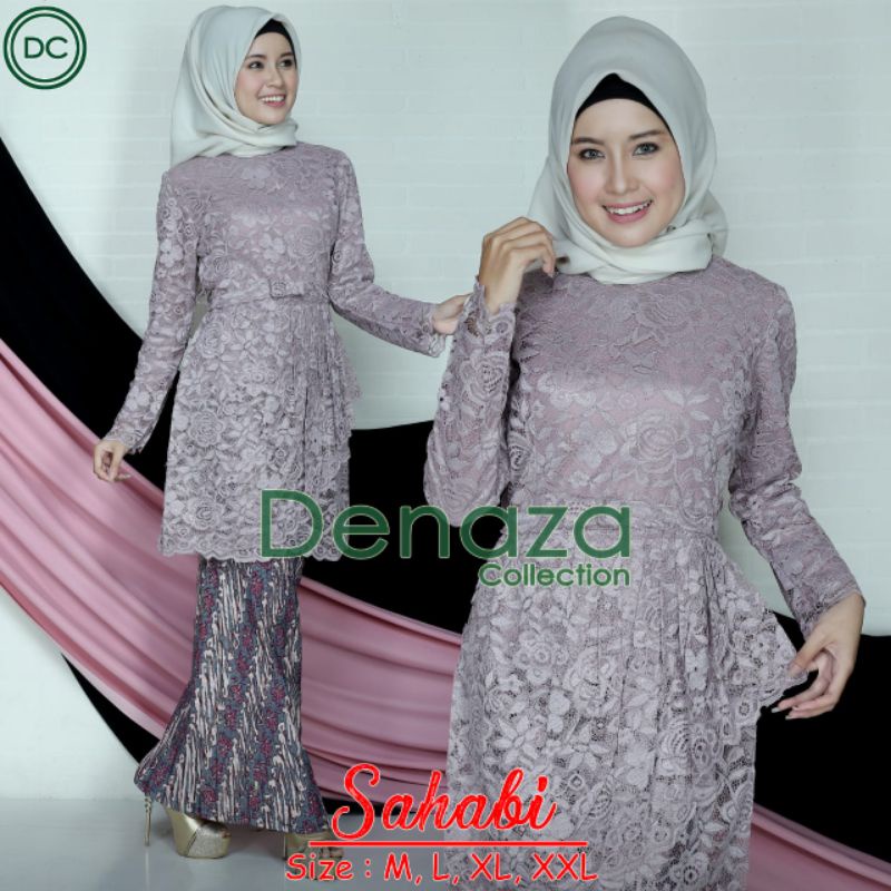 Permata Olshop / Kebaya Brokat Sahabi DZ / Kebaya Wisuda Modern / Baju Kondangan / Setelan Brukat