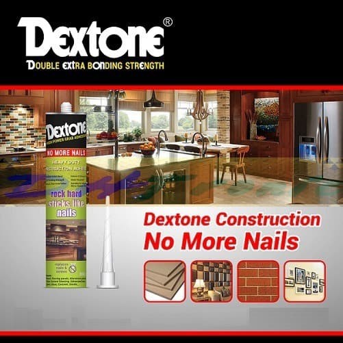 

Lem Dextone Construction No More Nail 300ml Lem super NMN Konstruksi Perekat Tanpa Paku