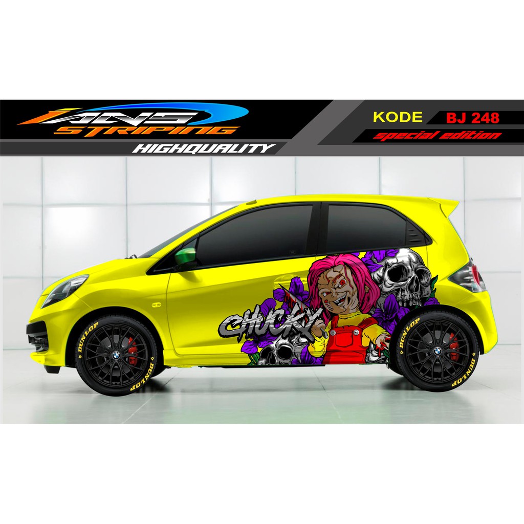 DECAL STICKER MOBIL BRIO, JAZZ, MOBILIO, AGYA, YARIS / STICKER MOBIL TERBARU