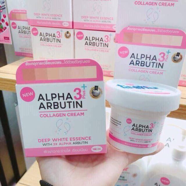 [COD] Krim Pemutih Badan Alpha Arbutin 3Plus Deep Essence Whitening Collagen Cream - BPOM 100% Original