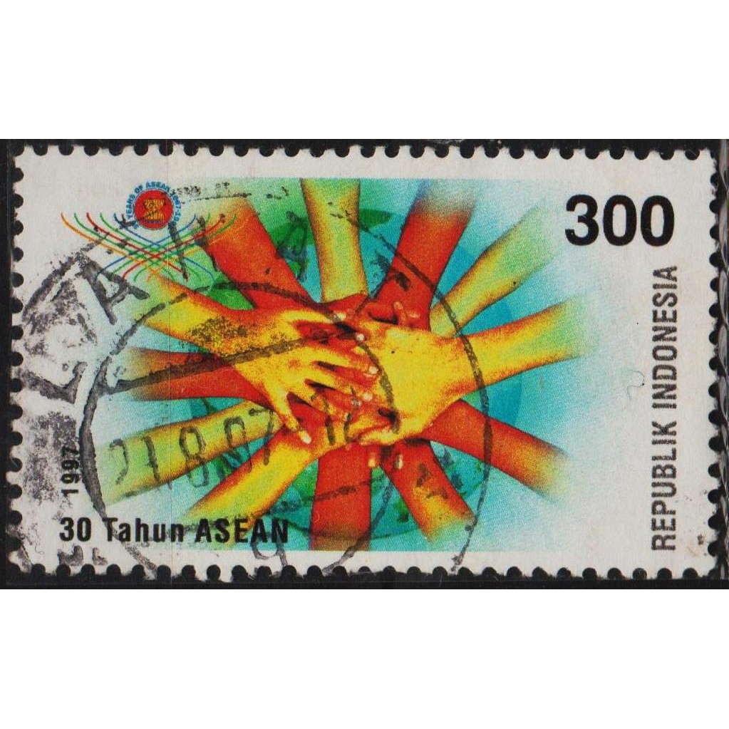 

Perangko Filateli #G9 - Indonesia VFU 1v 08.08.1997 30th Anniversary Of ASEAN #1609