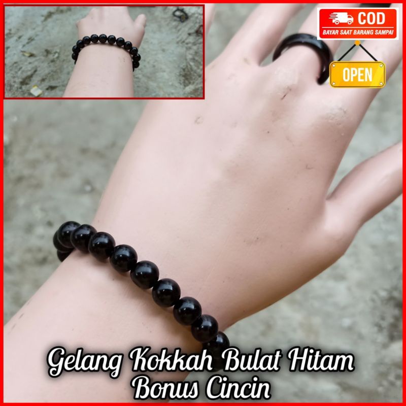 Gelang Kokkah Bulat Sedang Gratis Cincin Gelang kokka kaukah kokah koka