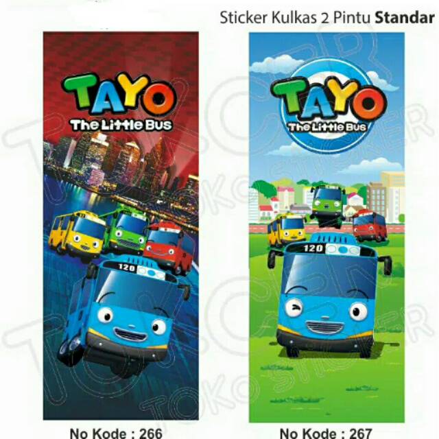 Stiker Kulkas 2 Pintu Tayo
