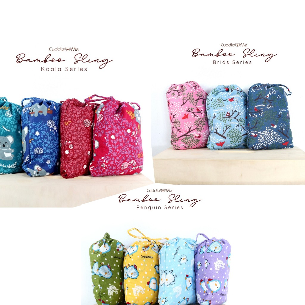 CuddleMe Ring Sling Bamboo Baby Sling Gendongan Jarik Bayi Modern