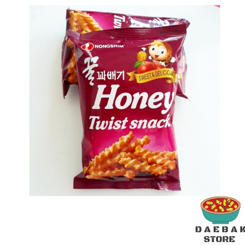 

Nongshim Honey Twist Snack - Makanan Ringan Rasa Madu Dan Apel 75gr