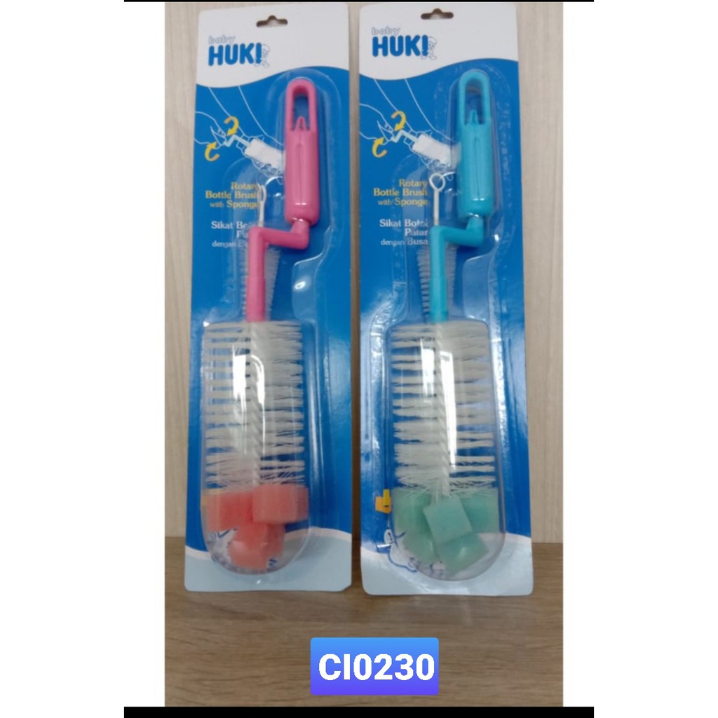 Baby Huki Rotary Bottle &amp; Nipple Brush - CI0230