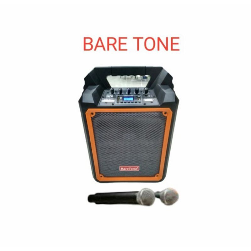 Speaker Wireless Baretone Max 06 Speaker portable Metting Max-06 Spiker 6inch Max06 + 2 Mic Pegang