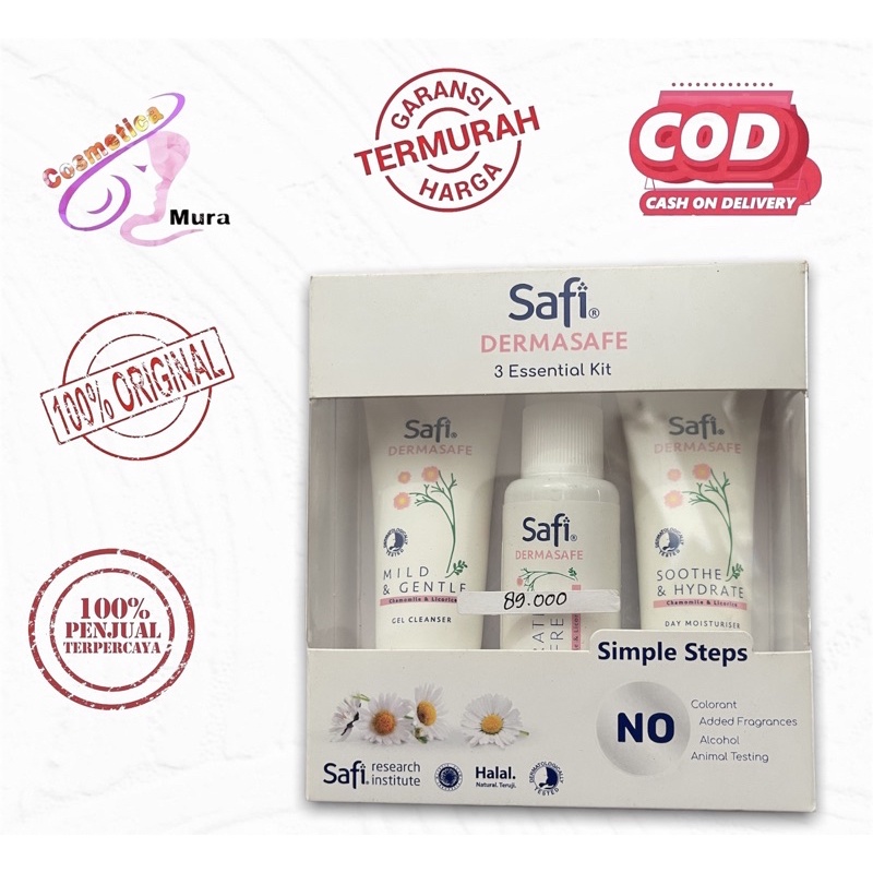 PROMO SALE // safi dermasafe kit trial pack -- trial pack safi derma safe kit 3in1