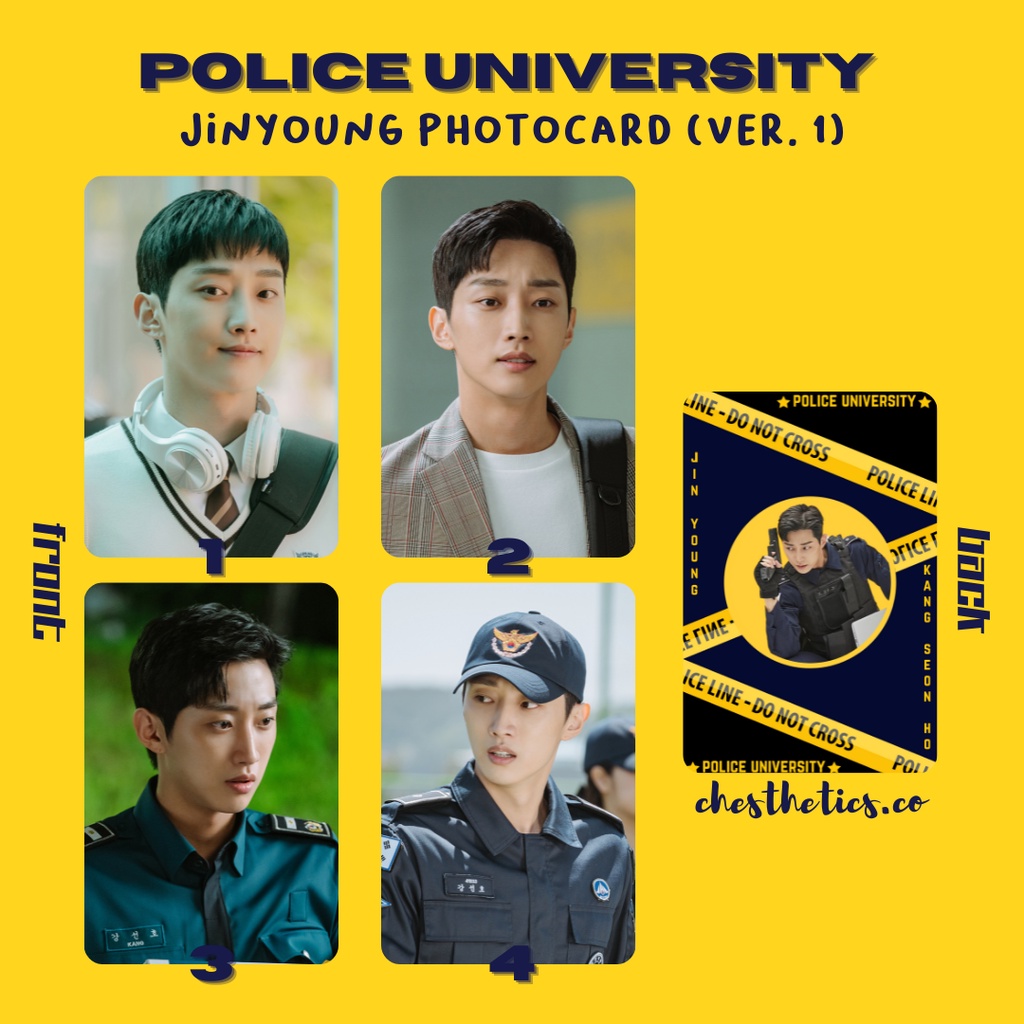 Police University KDrama Korea Korean Drama Photocard Aktor Jinyoung Krystal Cha Taehyun