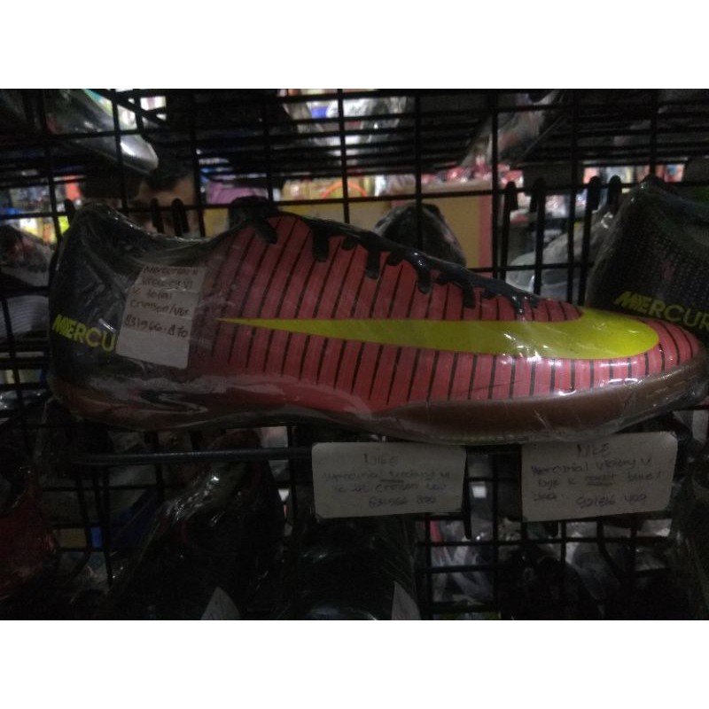 SEPATU FUTSAL NIKE MERCURIAL X VICTORY VI IC TOTAL CRIMSON/BLACK/PINK
