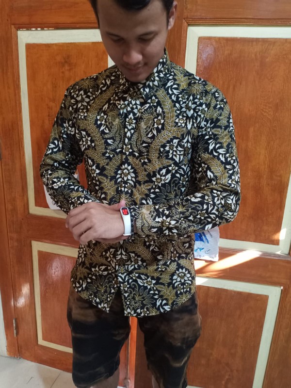 Batik Slim Fit Batik Premium Kemeja Baju Batik Pria Lengan Panjang Slimfit Modern