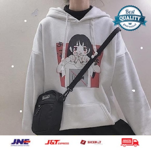 Jaket hoodie custom unisex motif Hoodie girl lolita warna keren